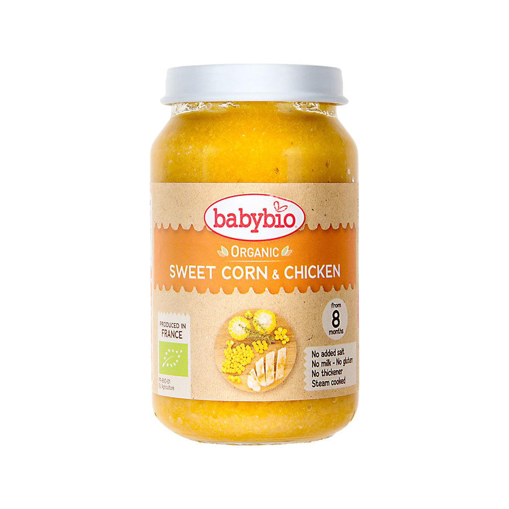 Babybio有機甜玉米和雞肉(200克)