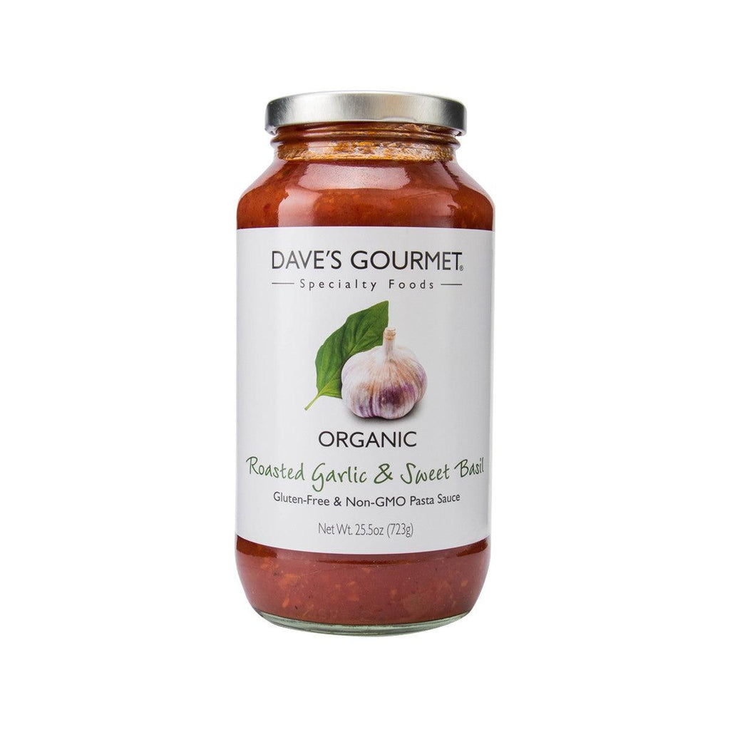 Dave'S Gourmet 有機烤蒜甜羅勒義大利麵醬(723g)