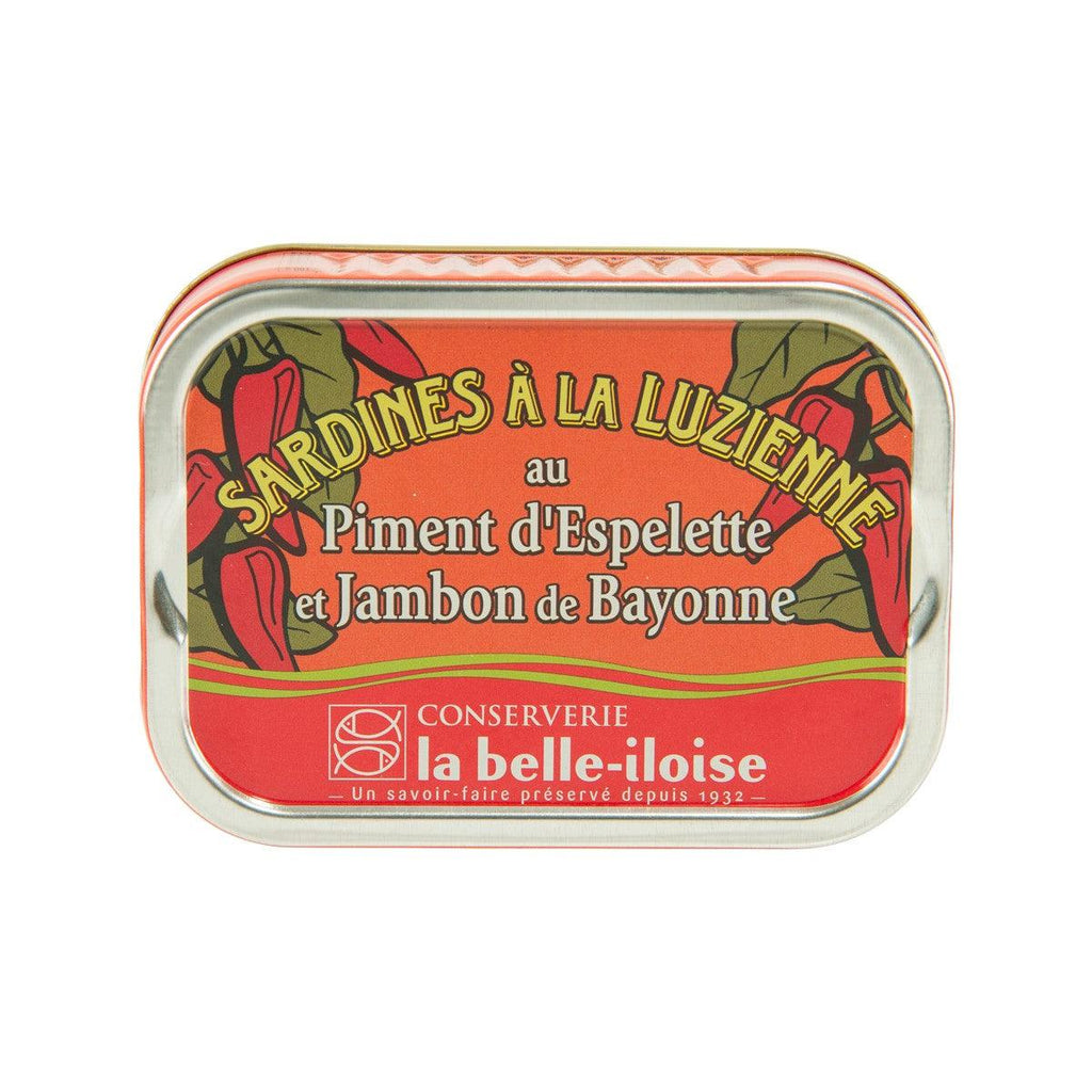 La Belle-Iloise 沙丁魚佐埃斯佩萊特辣椒和巴約訥火腿（115g）