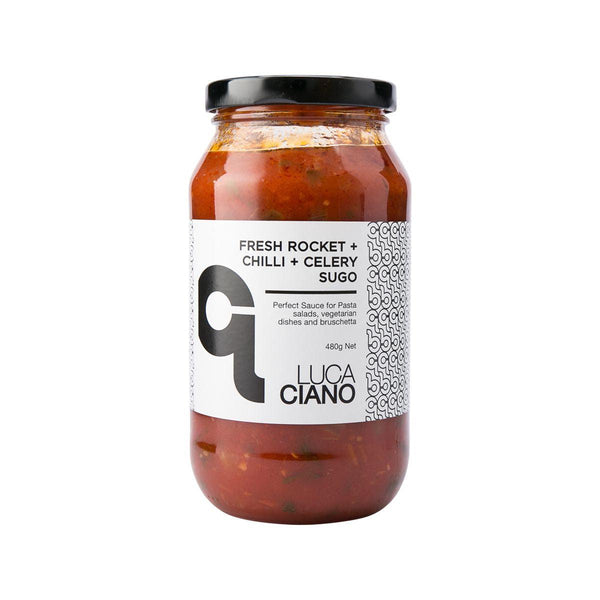 Luca Ciano 新鮮火箭、辣椒和芹菜番茄醬(480g)