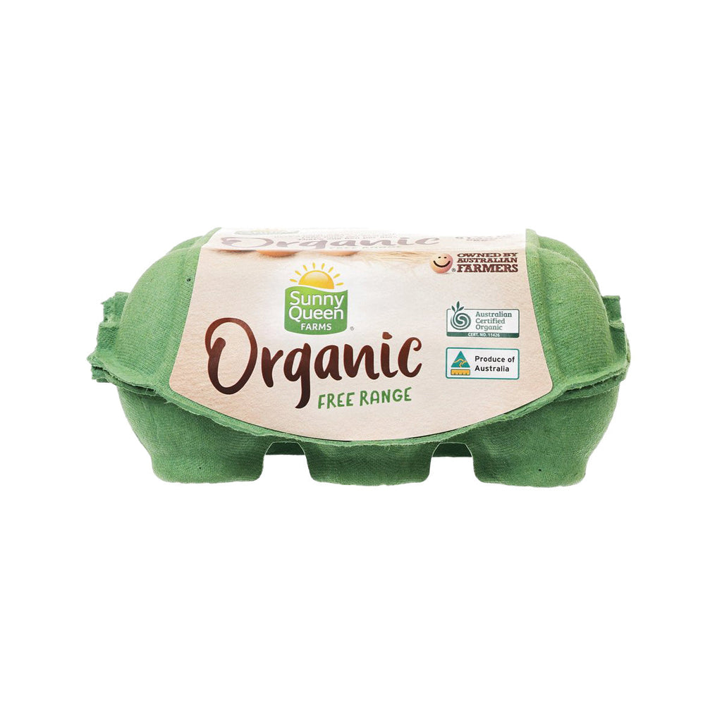 SUNNY QUEEN Organic Free Range Egg - Large  (6pcs)