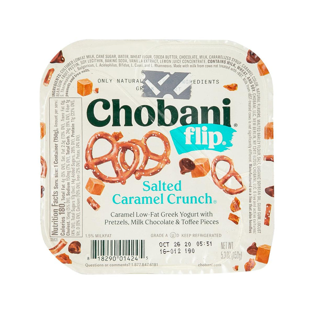 Chobani 焦糖優格配鹹椒鹽捲餅、巧克力和果仁山核桃（150 克）