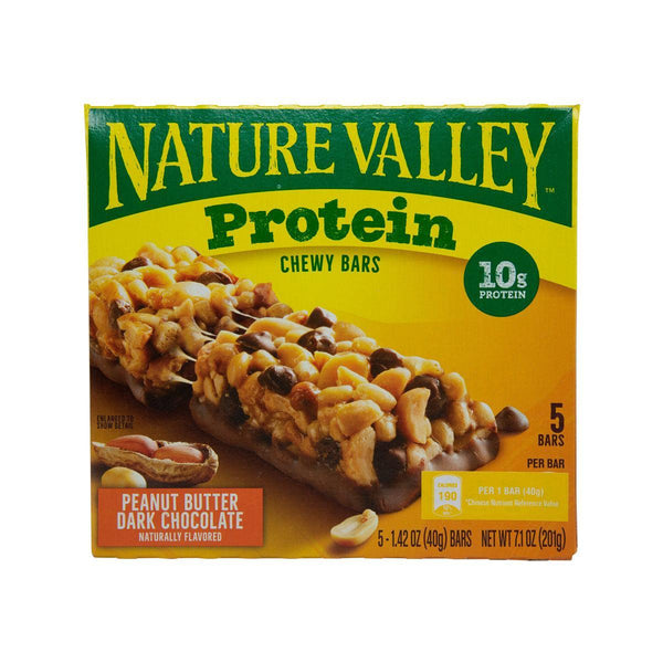 NATURE VALLEY 花生醬黑朱古力蛋白質條  (201g)