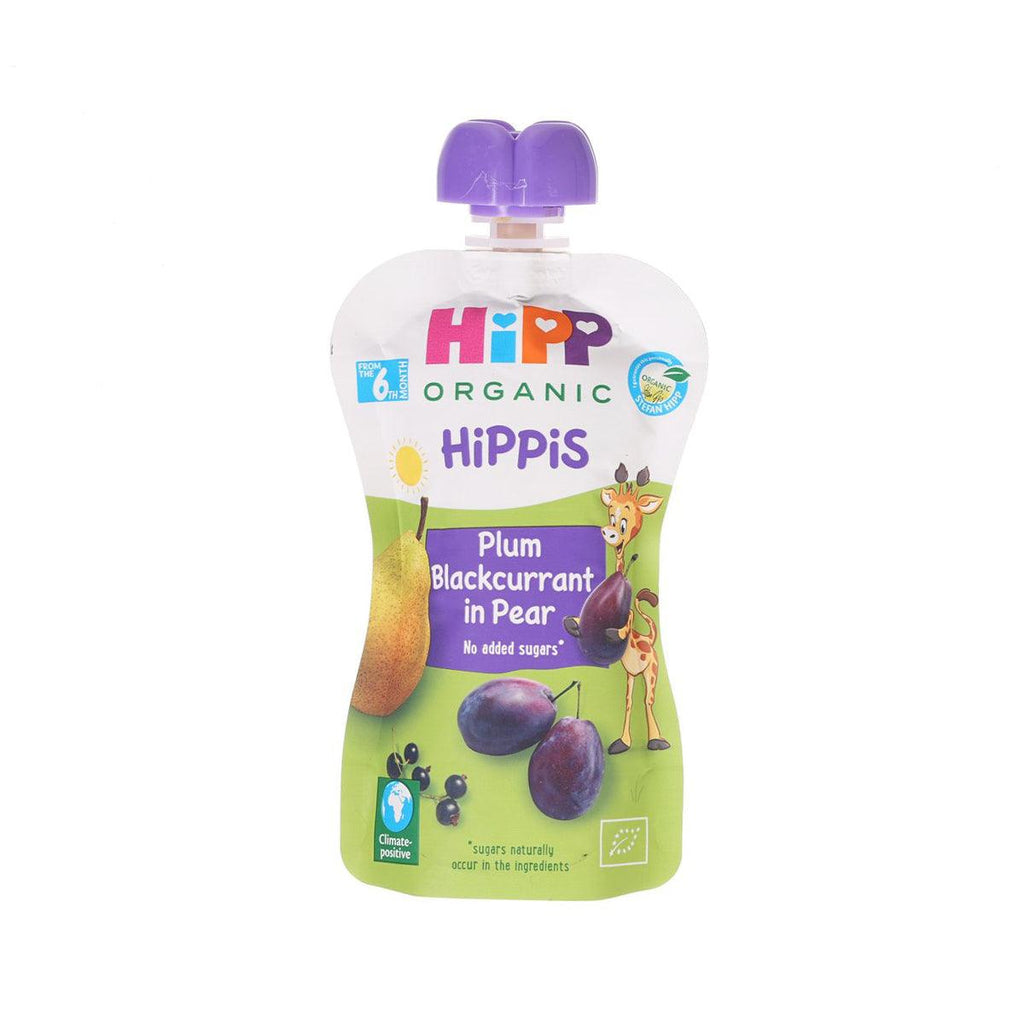 HIPP Organic Fruit Preparation - Plum Blackcurrant in Pear  (100g)