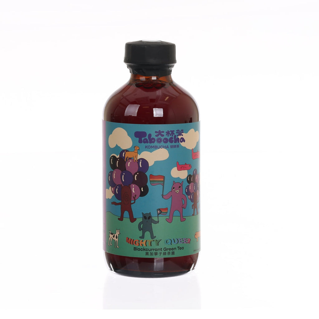 大杯茶 黑加侖子綠茶菌  (250mL)