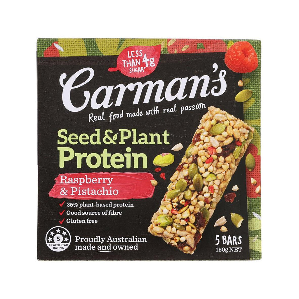 CARMAN'S 蛋白質棒 - 覆盆子開心果  (150g)