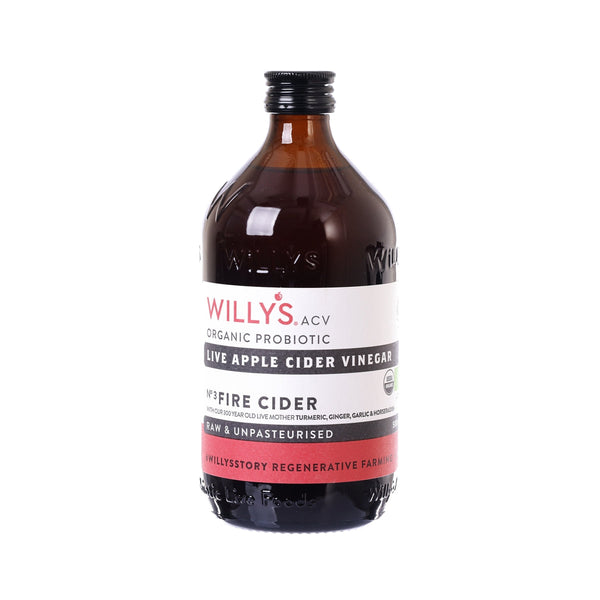 WILLY’S 有機活性火蘋果醋 (含活性醋母)  (500mL)