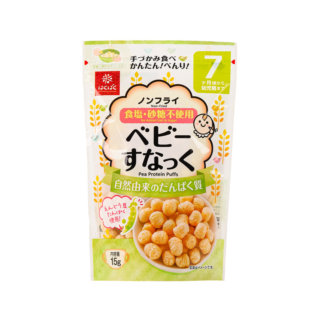 HAKUBAKU Baby Snack - Pea Protein Corn Puffs  (15g)