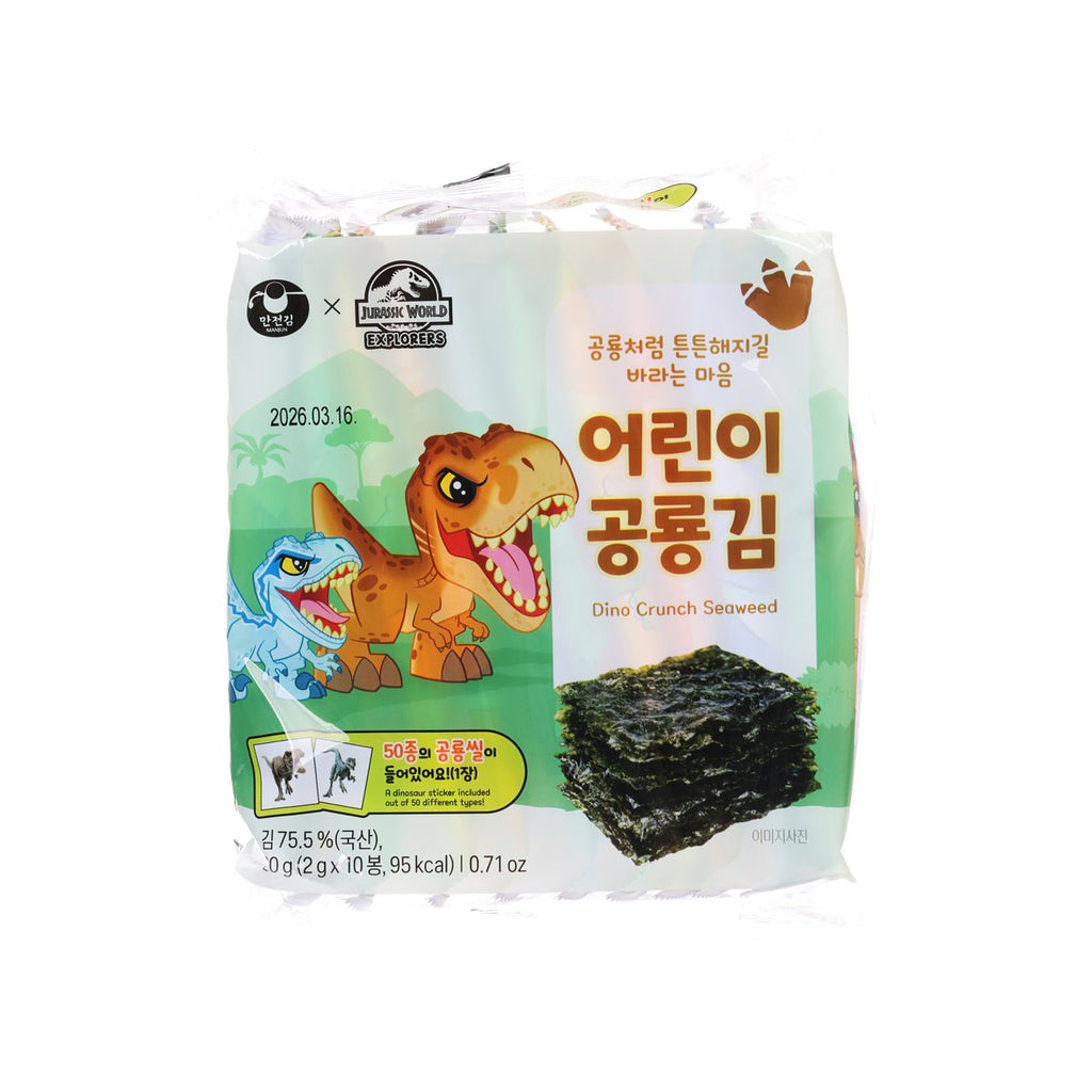 MANJUN Dino Crunch Seaweed  (20g)