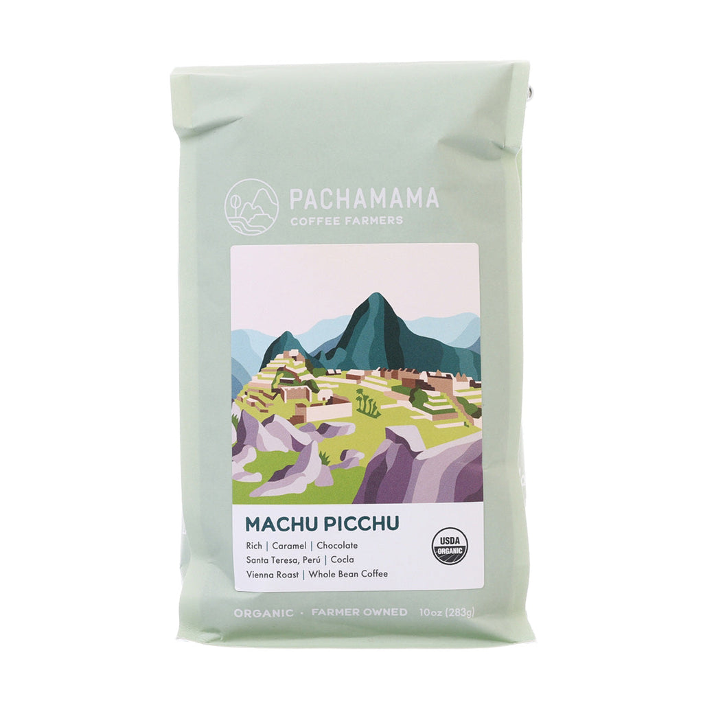 PACHAMAMA Organic Machu Picchu Whole Coffee Bean - Vienna Roast  (283g)
