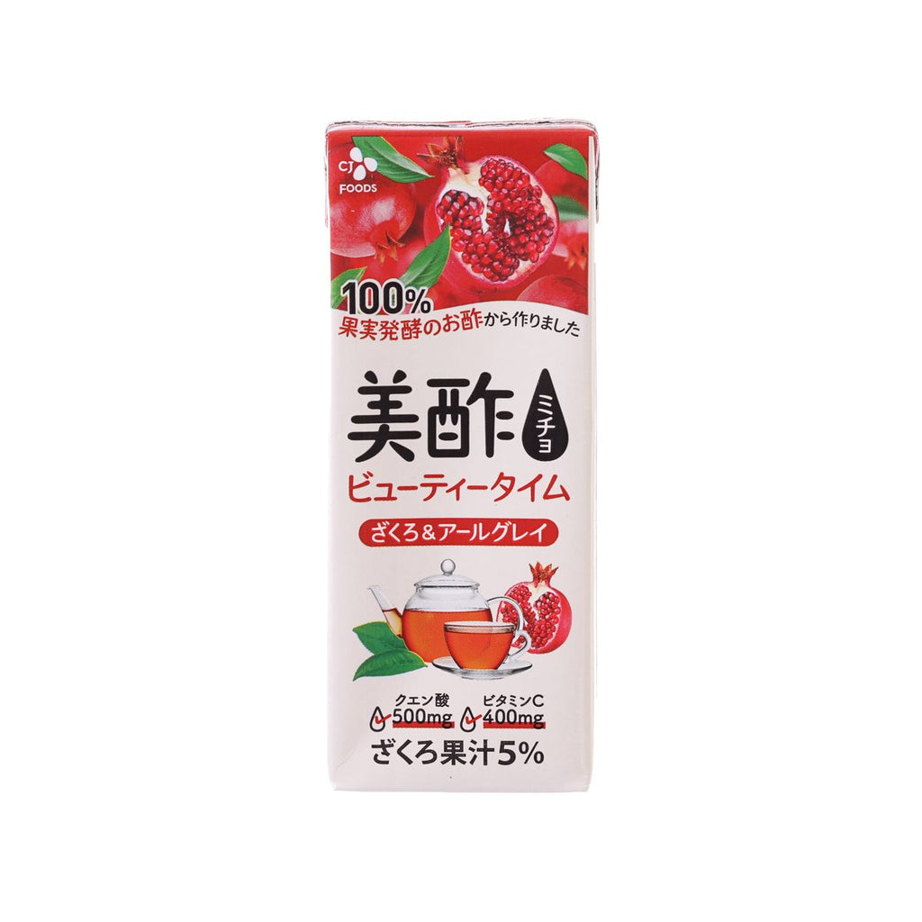 CJ FOODS Micho Drinking Vinegar Tea - Pomegranate & Earl Grey [Tetra Pack]  (200mL)