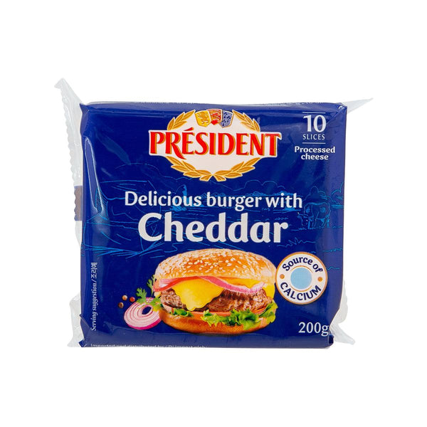 PRESIDENT 漢堡芝士片  (200g)