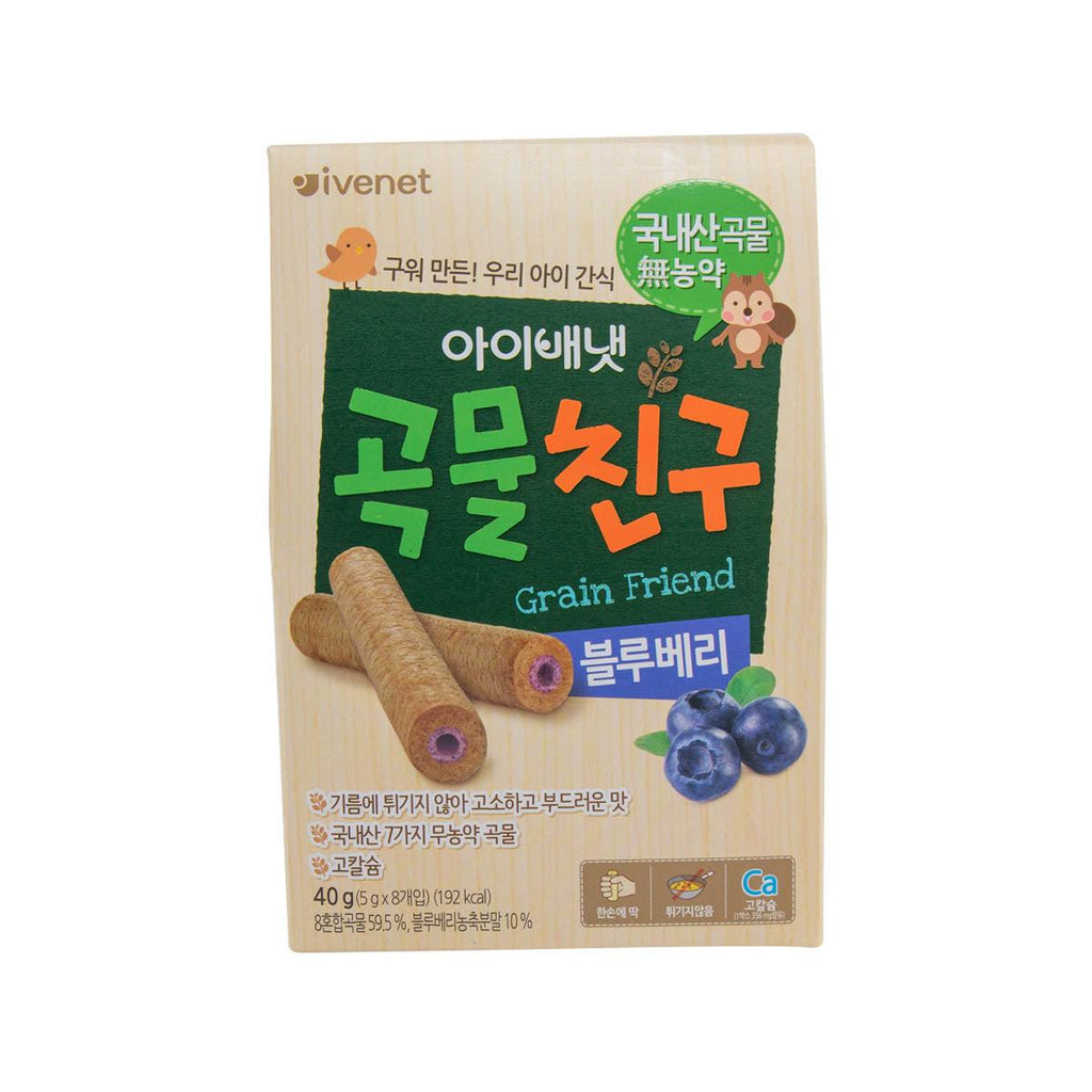 貝貝 貝貝糙米手指餅 ( 藍莓味)  (8 x 5g)