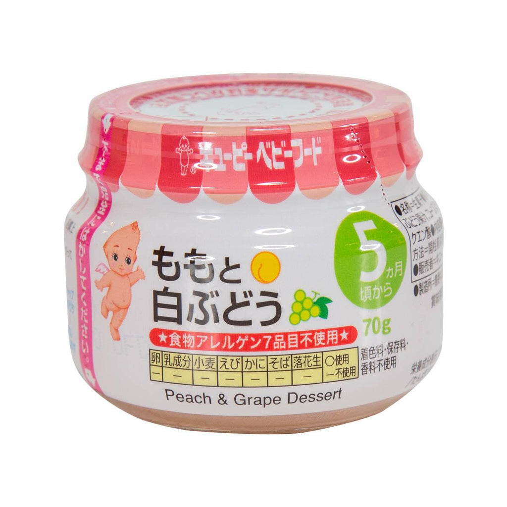 KEWPIE Baby Food - Peach & Grape Dessert  (70g)