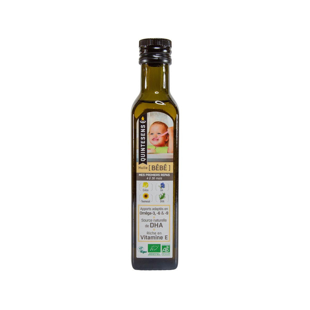 QUINTESENS 4 Organic Oils Blend + Algal Oil for Baby - 4 to 36 Months  (250mL)