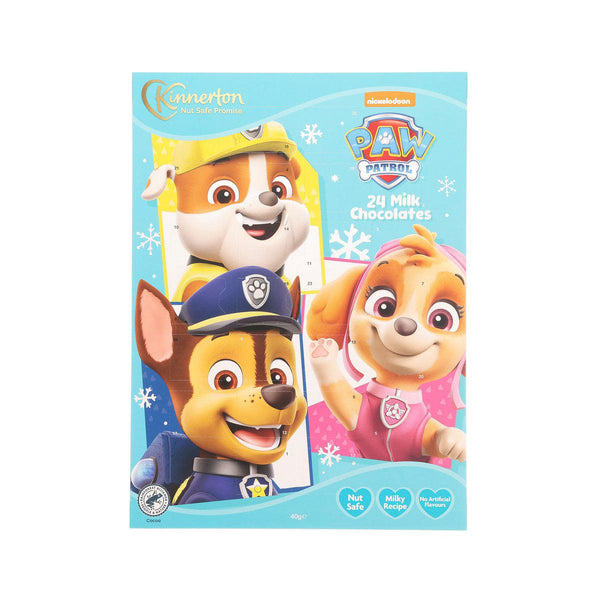 KINNERTON Paw Patrol Advent Calendar with Chocolate  (40g)